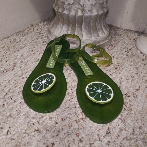 katy perry lime jelly sandals